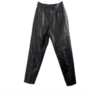 RARE Classiques for Nordstrom Vintage High Rise Real Leather Pants Size 10